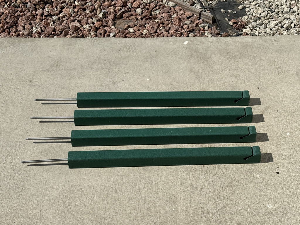 24" Golf Rope Stake - Square Stake (UV Resistant)