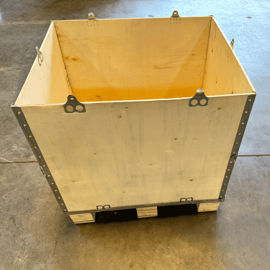 wood shipping crate