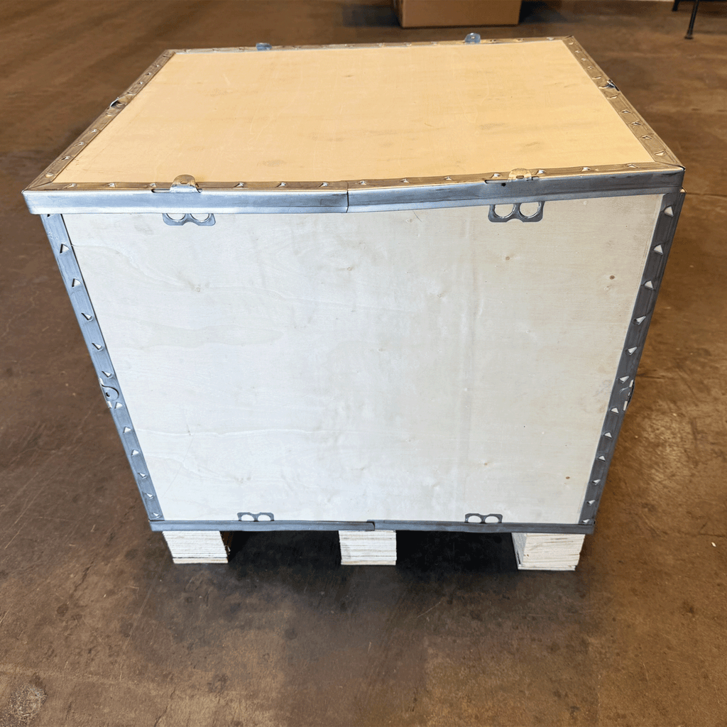 wood crate with lid