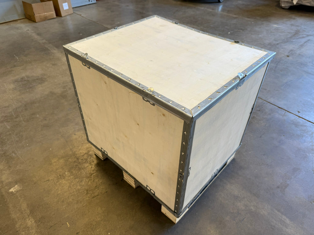 Collapsible Wood Crate with Lid (24" x 20" x 20")