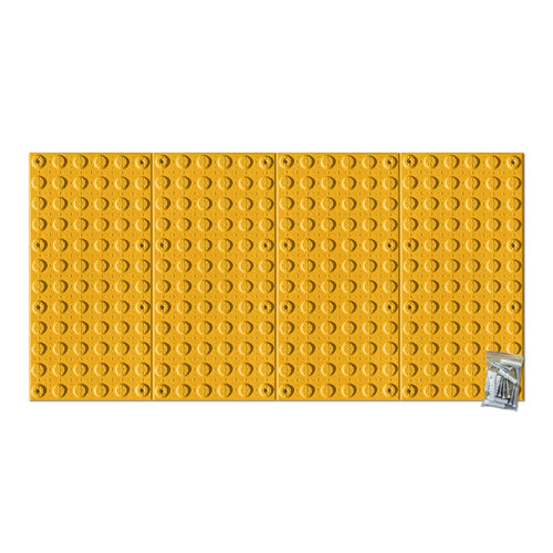 24" x 48" truncated domes (yellow) - Assembled