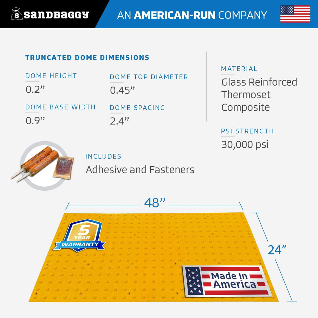 24" x 48" ADA Warning Pads for sale