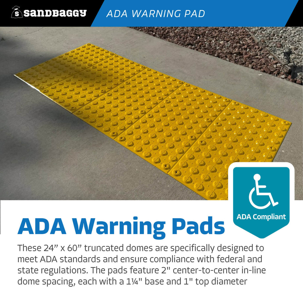 24" x 60" truncated domes - ada compliant