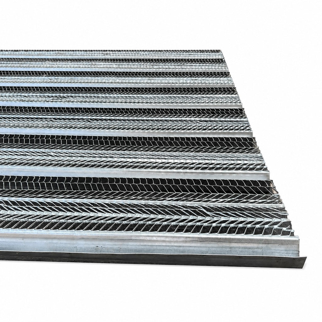 27" x 50" Metal Rib Stay Form Sheets – Galvanized Concrete Forming Sheets