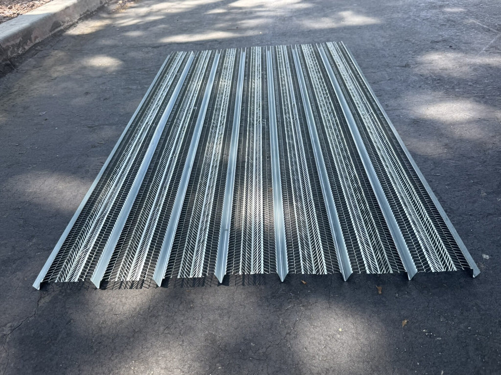 27" x 50" Metal Rib Stay Form Sheets – Galvanized Concrete Forming Sheets