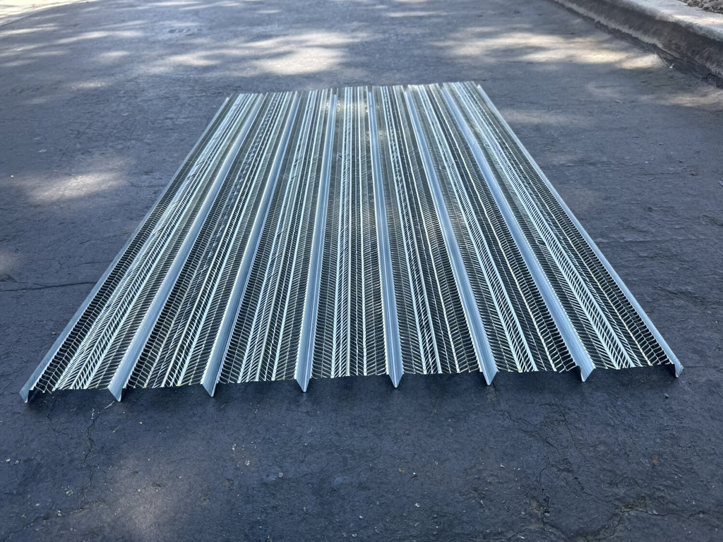27" x 50" Metal Rib Stay Form Sheets – Galvanized Concrete Forming Sheets