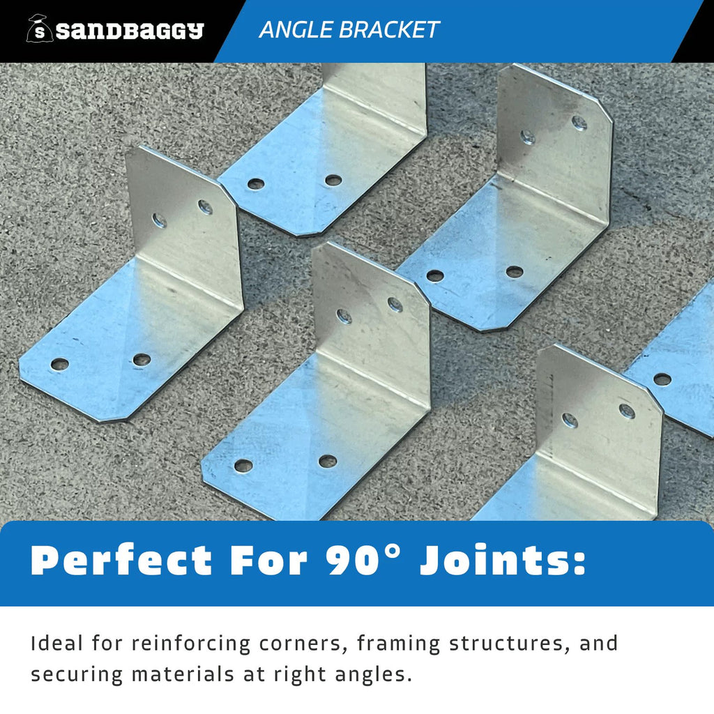 2" x 1-1/2" x 1-3/8" Galvanized Angle Bracket - 90 degree angle