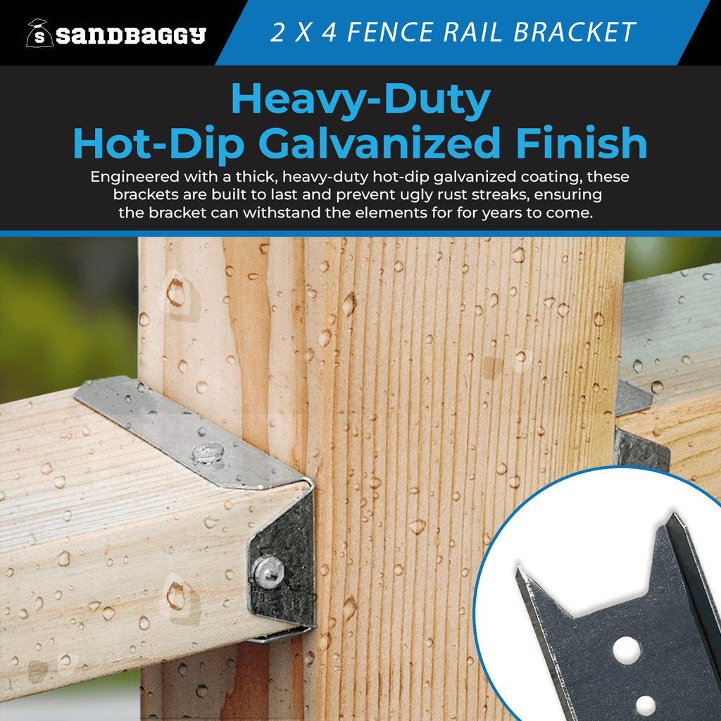 galvanized fence brackets