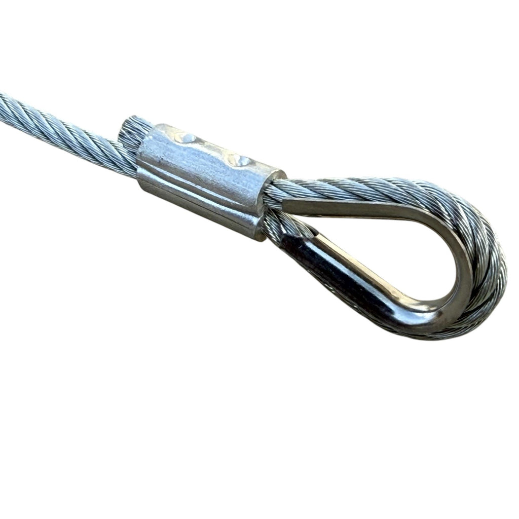 3/16" galvanized braided steel rope cable