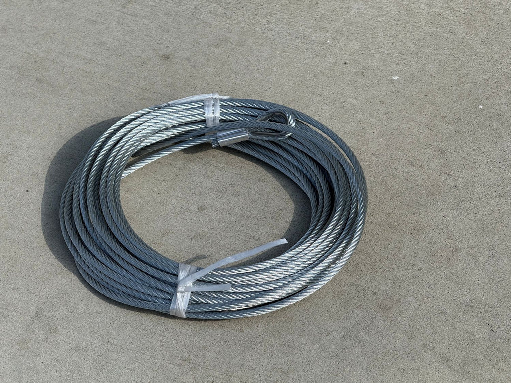 3/16" galvanized braided steel wire rope