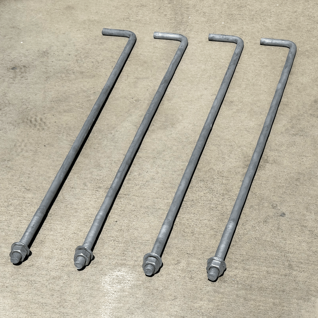 3/4 x 36 Hot-Dipped Galvanized J-Bolt for Foundations