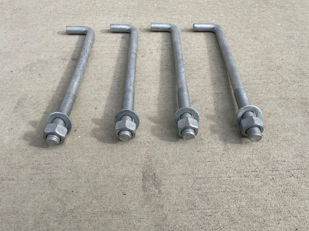 3/4 inch x 10 inch j bolt concrete anchors