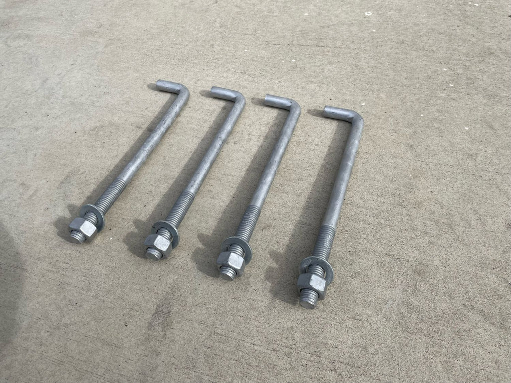 3/4" x 10" L Bolt concrete anchors