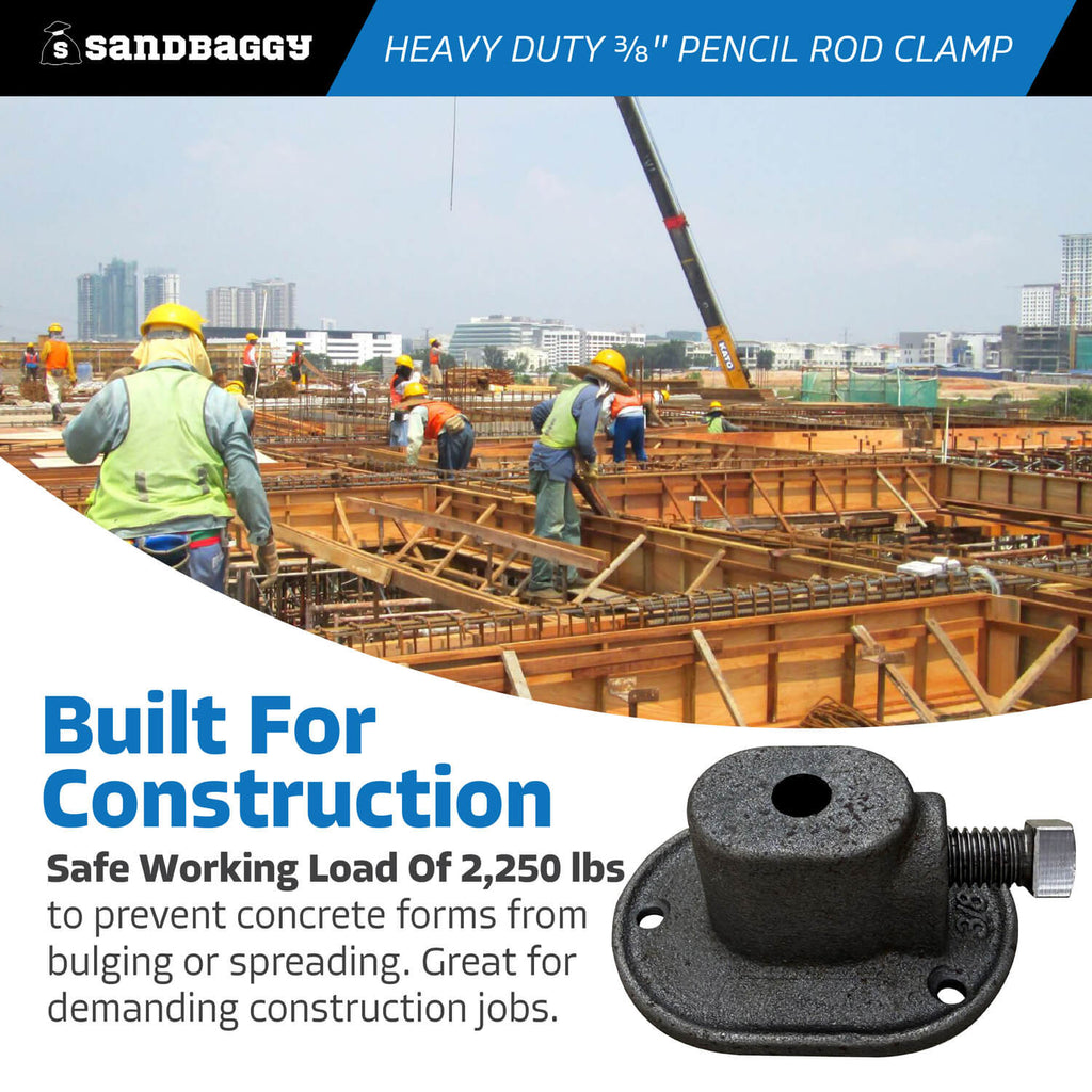 3/8 inch pencil rod clamp - construction