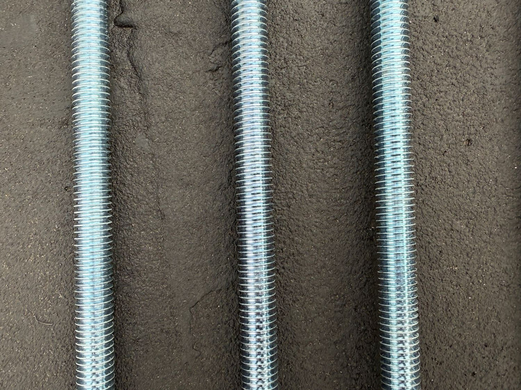 3/8" x 6 ft threaded rod - zinc plated