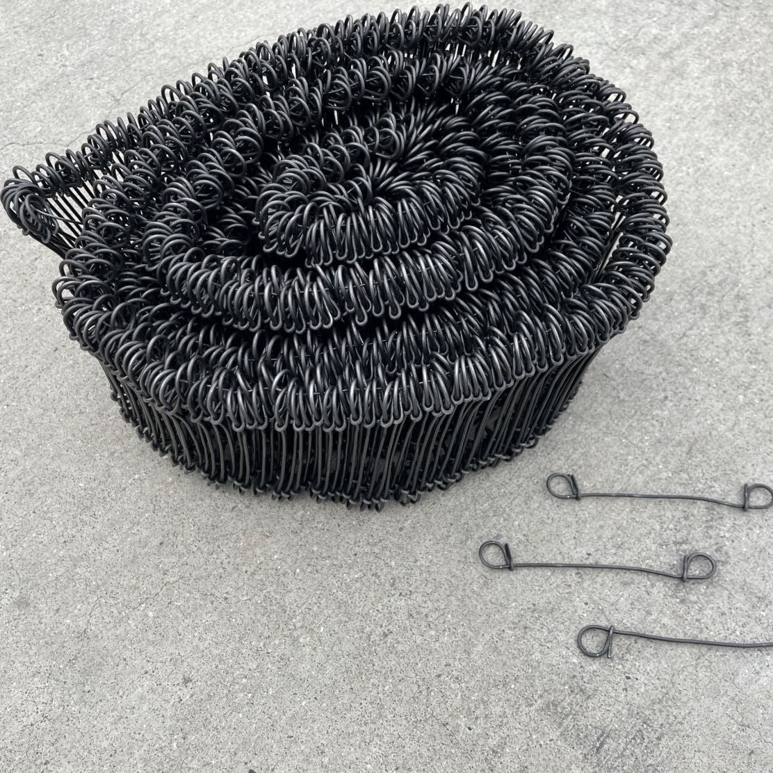 3 inch Double Loop Rebar Wire Ties - 16 Gauge Steel