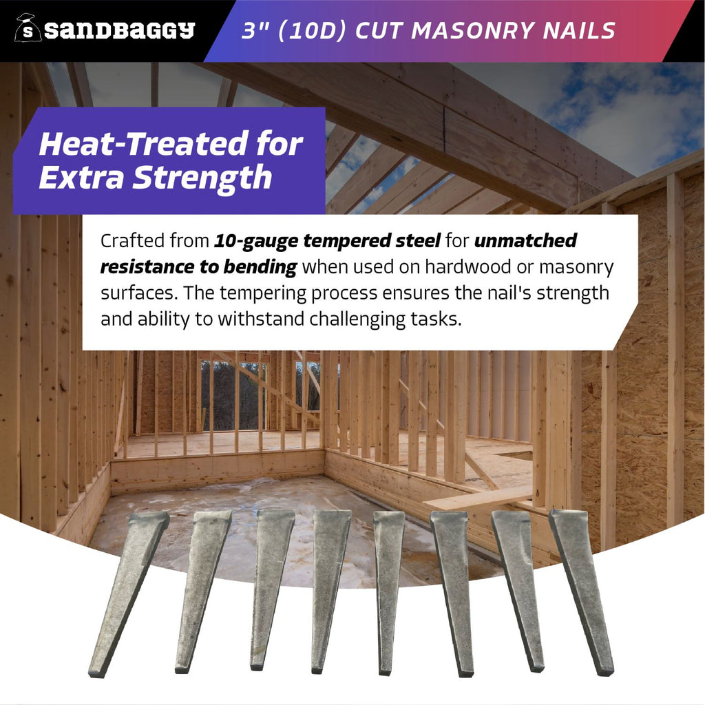 heavy duty 3 inch cut masonry nails
