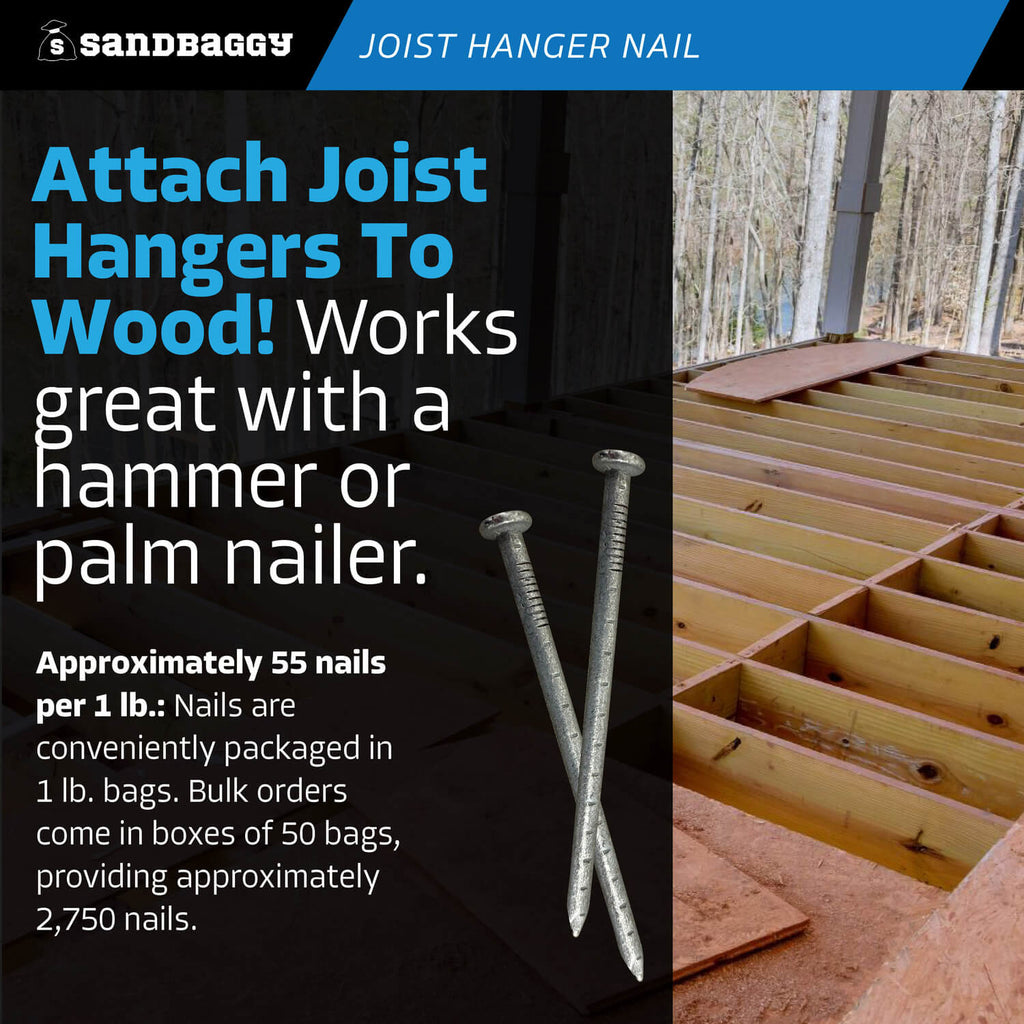 3 inch joist hanger nails - wood