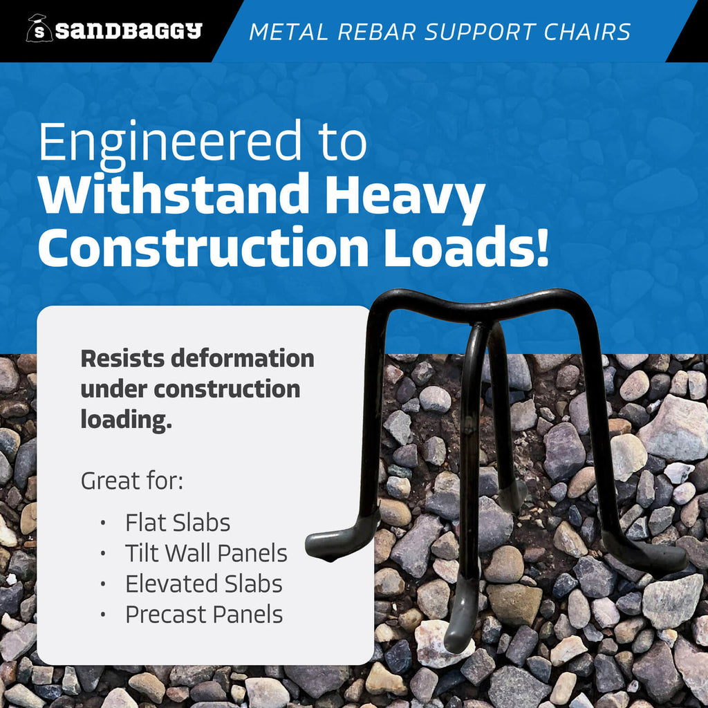 3 inch metal rebar chairs - construction