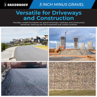3 Inch Minus Gravel - Bulk Road Base for Driveways & Construction
