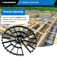3" rebar spacer wheel - 3 inch spacing