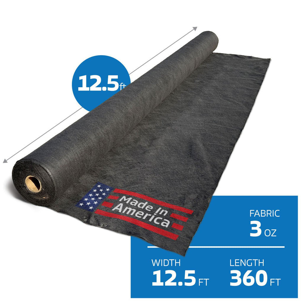 3 oz Non-Woven Geotextile Filter Fabric (12.5ft x 360ft)