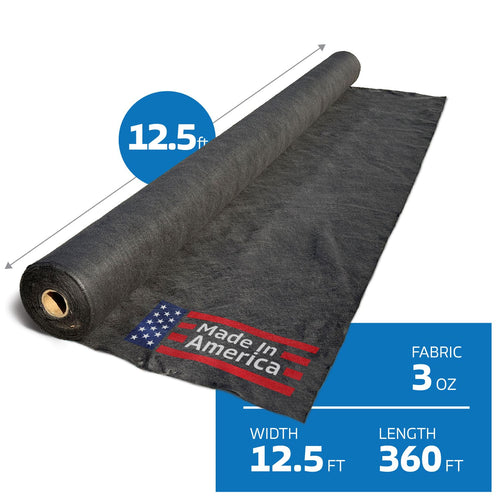 3 oz Non-Woven Geotextile Filter Fabric (12.5ft x 360ft)