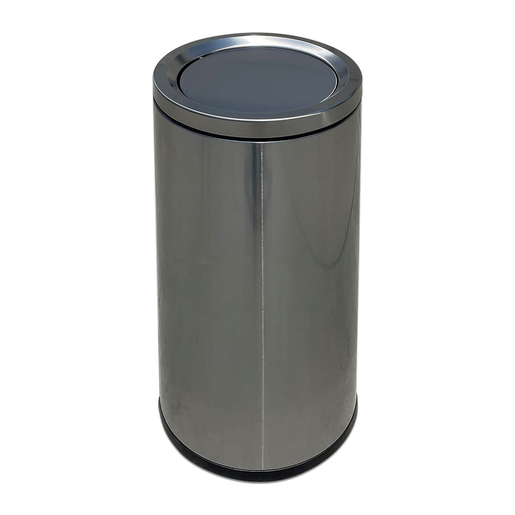 12 gallon stainless steel trash can with lid