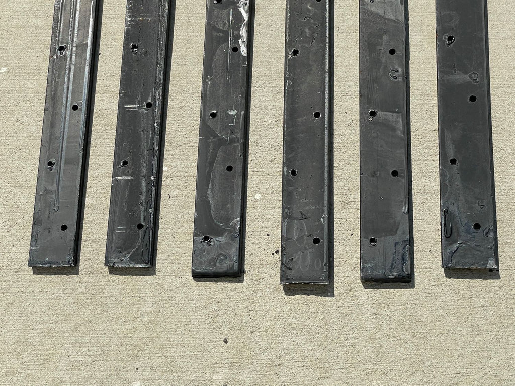 30" Flat Steel Stakes For Concrete Forms With Nail Holes