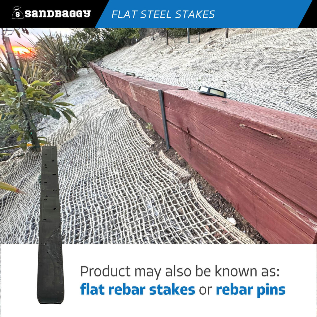 30 inch flat rebar stakes - rebar pins