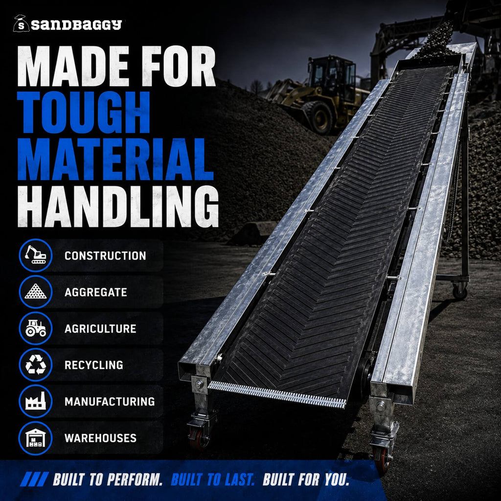 32 in x 10 ft chevron conveyor belt