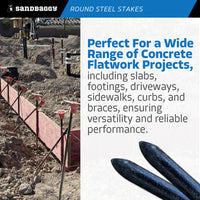36 inch concrete formwork stakes