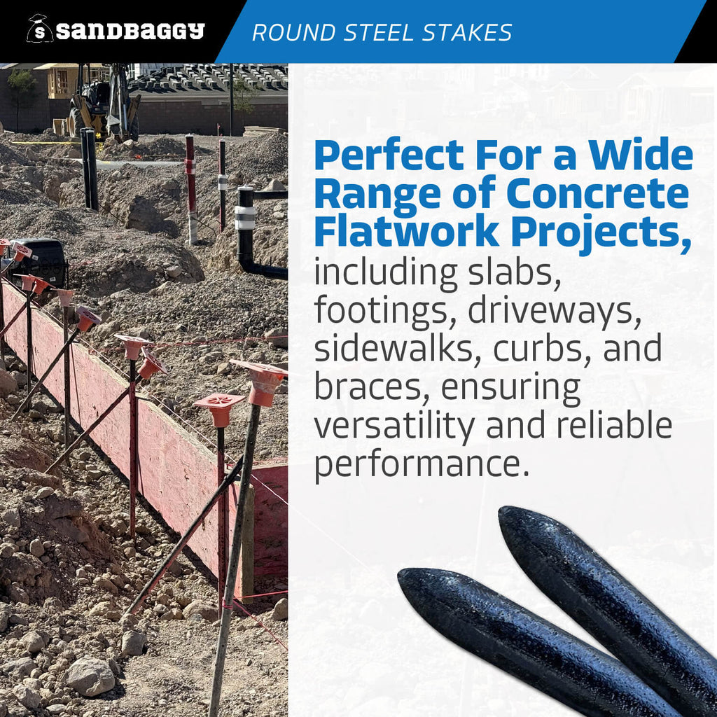 36 inch concrete formwork stakes