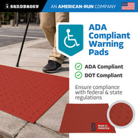 36x48 Red ADA Warning Pads