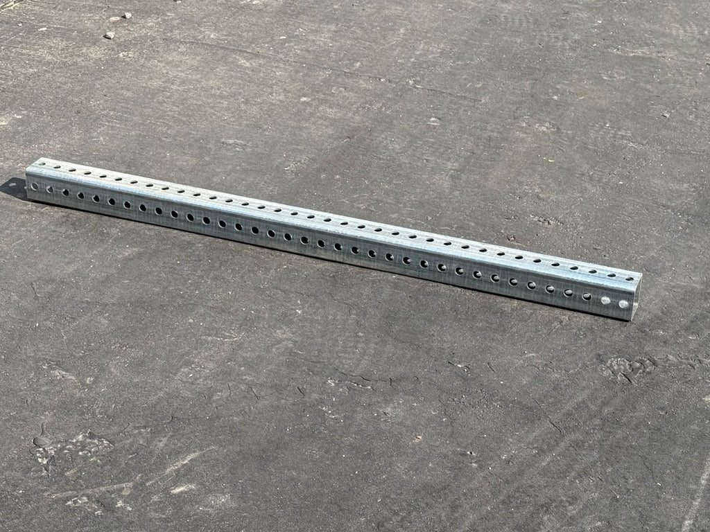 3 ft metal sign post steel square base