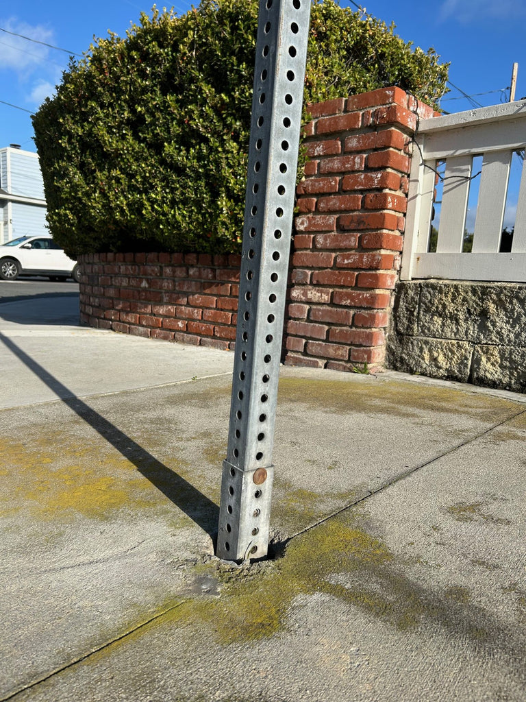 breakaway square sign post base