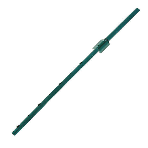 3 ft U Channel Posts for Fences & Signs - Studded Steel, Green