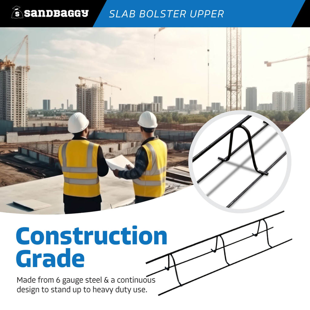3 " x 1.25 ft x 3" slab bolster upper - construction