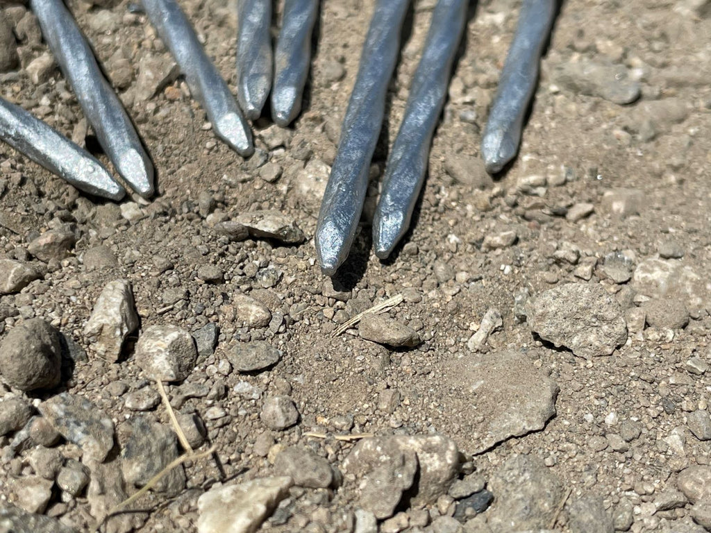 4 in. Galvanized Spiral Landscape Edging Spikes - 7 Gauge Steel
