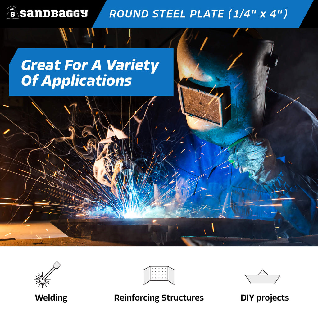 1/4" x 4" round steel plate - welding, reinforcement, diy