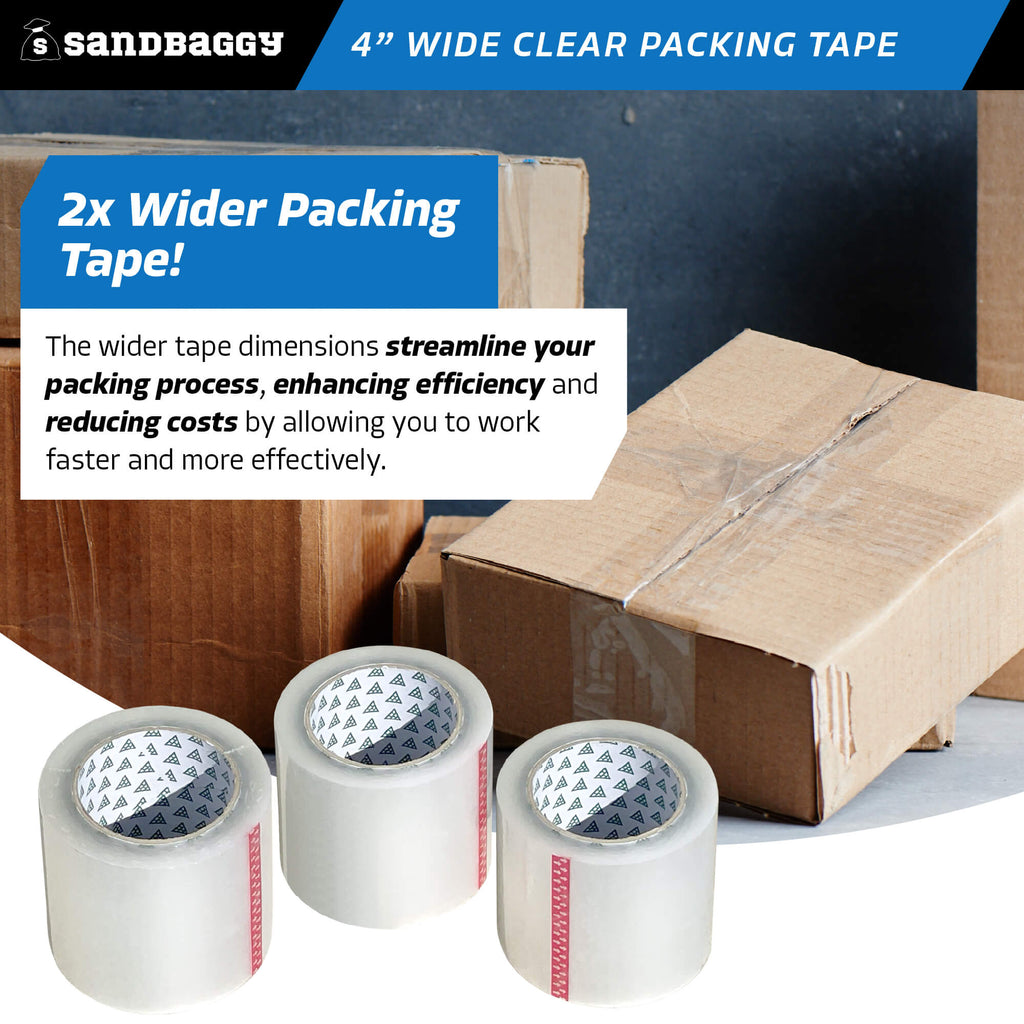 extra wide clear packing tape rolls