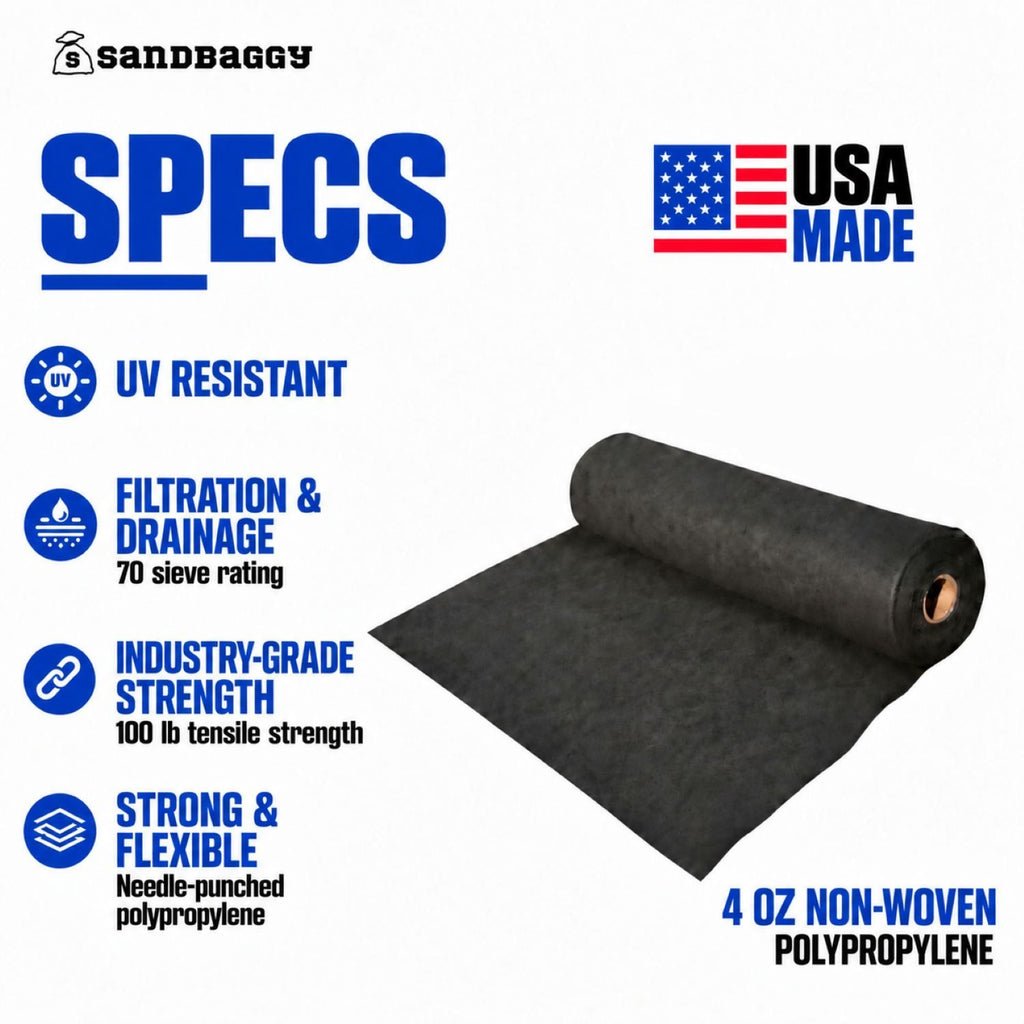 4 oz non woven geotextile fabric