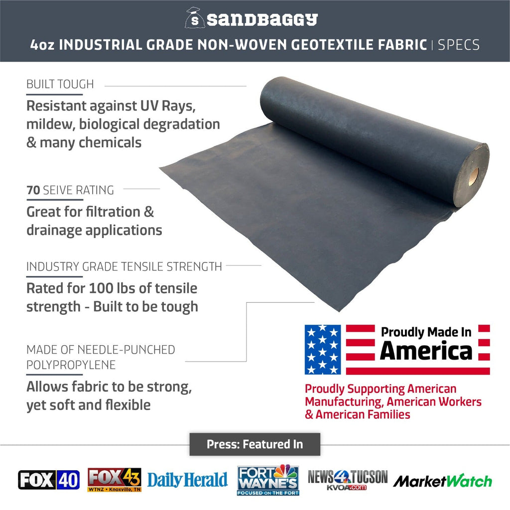 4 oz non woven geotextile landscape fabric  specs