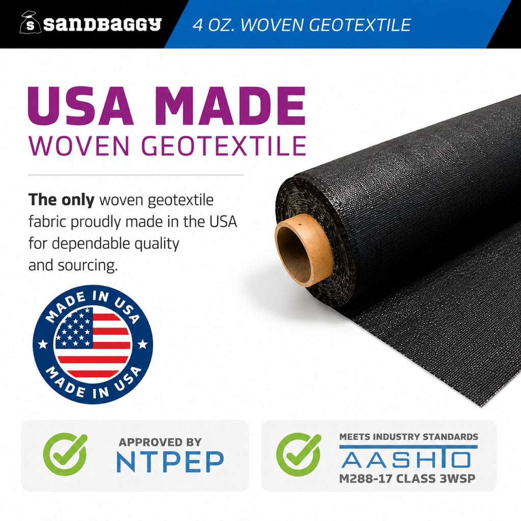 4 oz woven geotextile stabilization fabric
