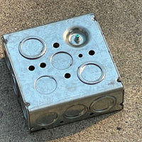 4 inch x 4 inch metallic conduit box