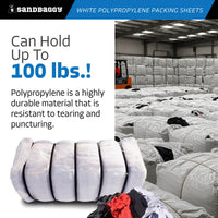 white polypropylene packing sheets - heavy duty