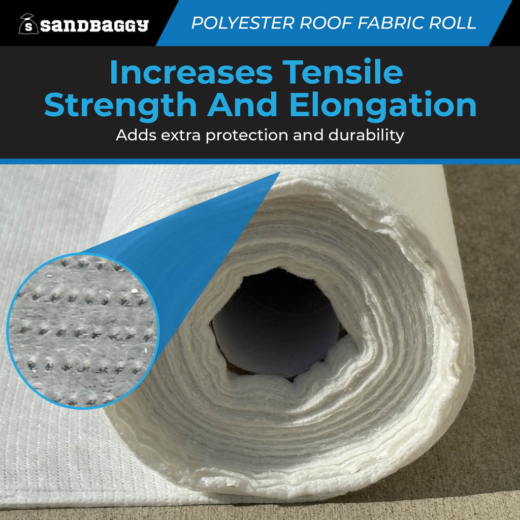 Contouring Polyester Roof Reinforcement Fabric (40” x 81 ft Roll)