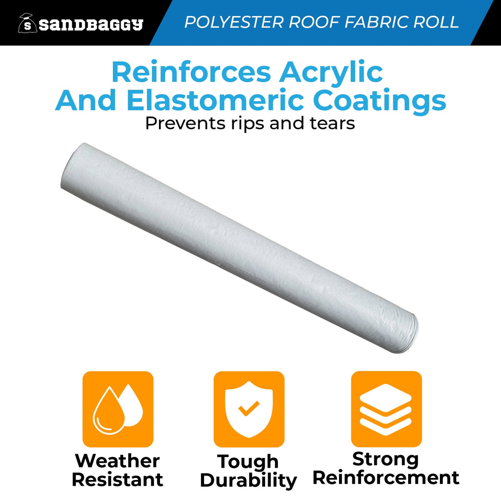 Contouring Polyester Roof Reinforcement Fabric (40” x 81 ft Roll)