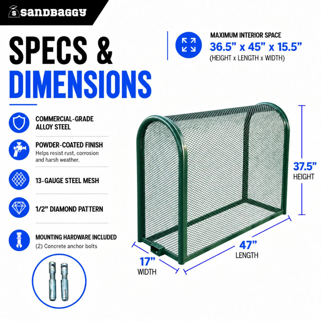 45x14.5x36 security backflow cage - specs and dimensions