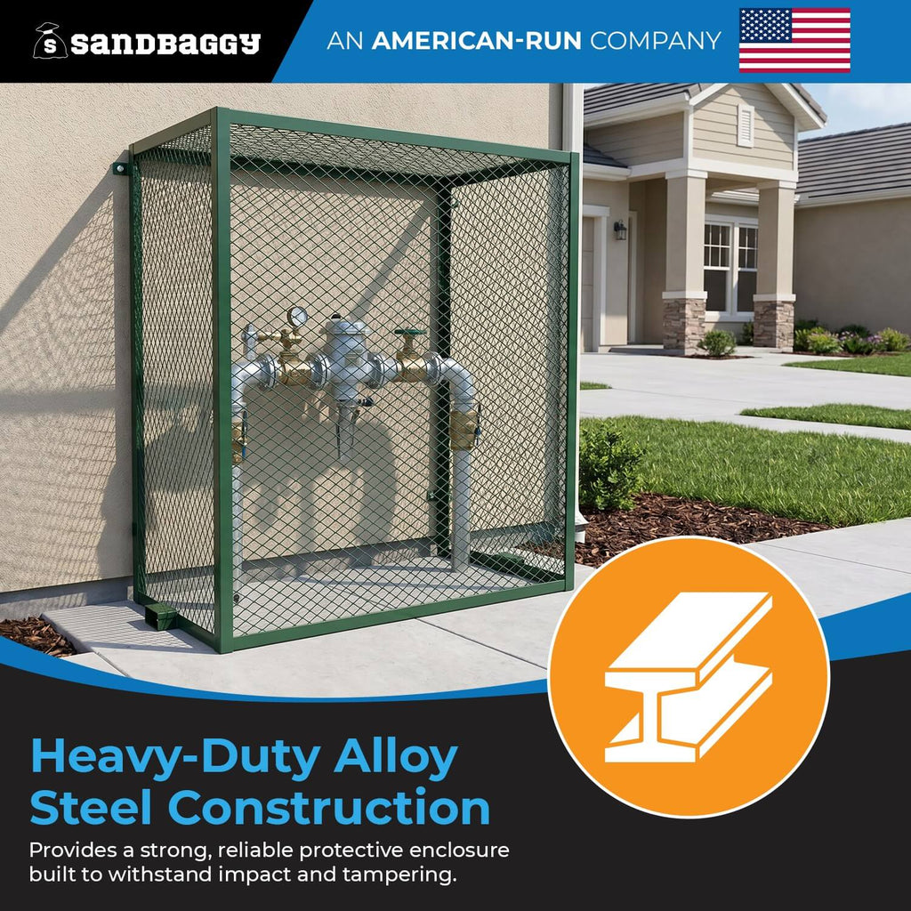 46x24x56 wall mounted security backflow cage